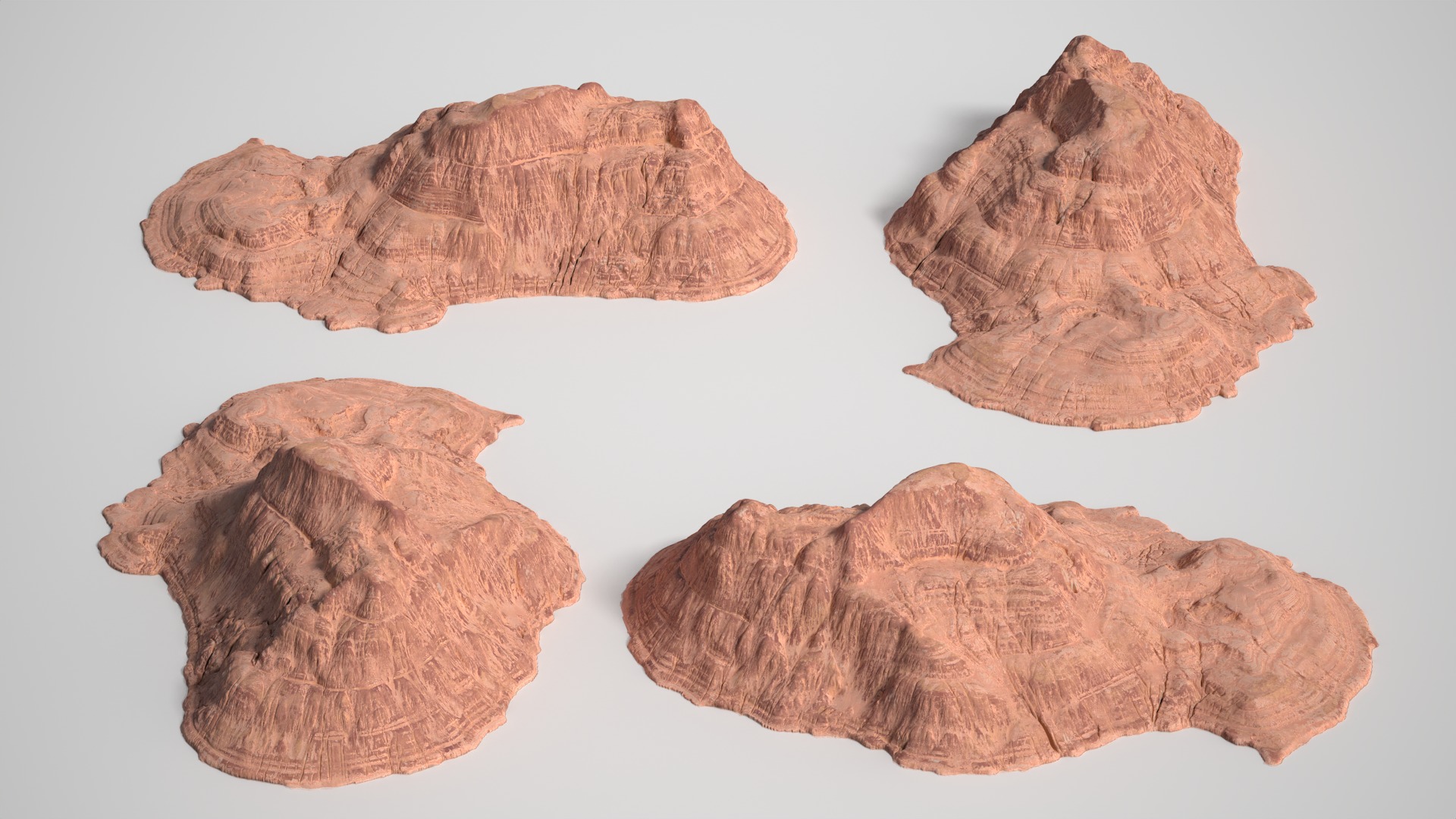 8 Modular Desert Canyons - 241103 Low-poly 3D model_7