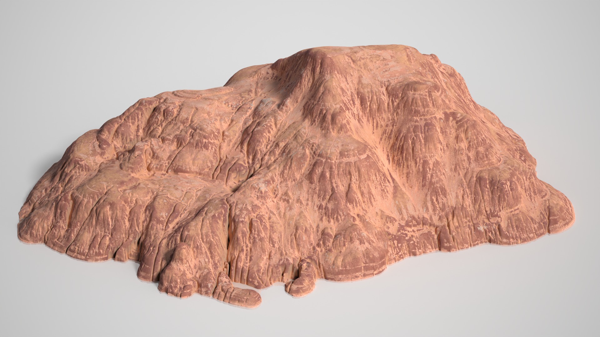 8 Modular Desert Canyons - 241103 Low-poly 3D model_4