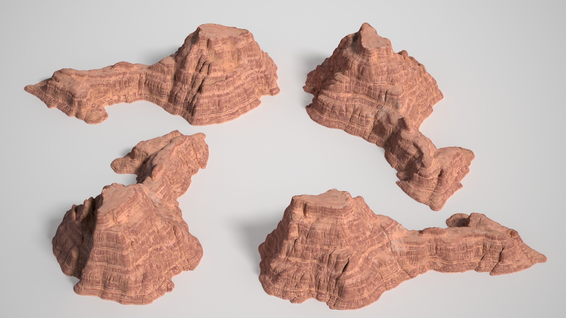 8 Modular Desert Canyons - 241103 Low-poly 3D model_15