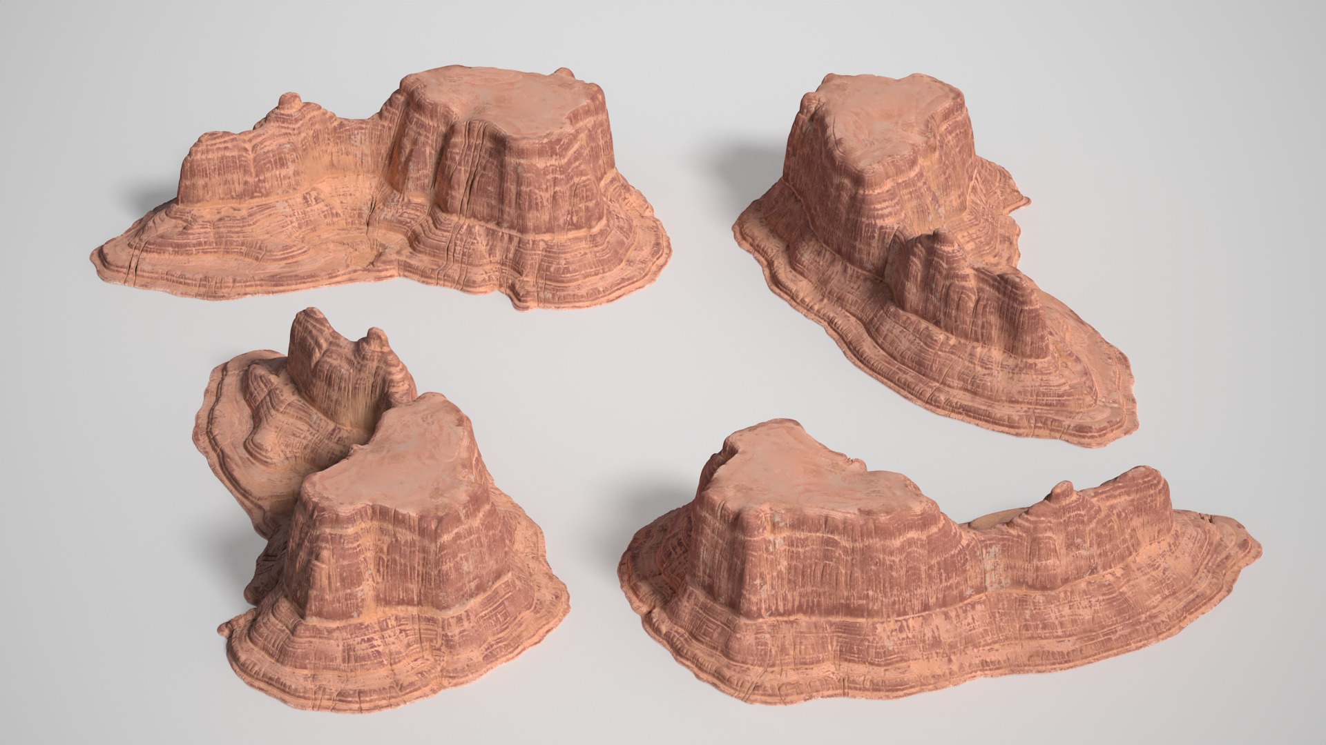 8 Modular Desert Canyons - 241103 Low-poly 3D model_13