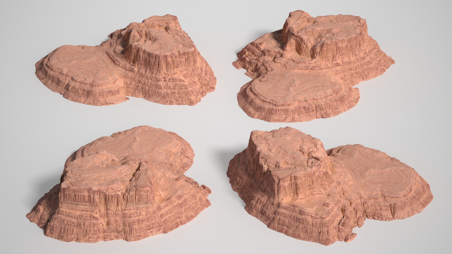 8 Modular Desert Canyons - 241103 Low-poly 3D model_9