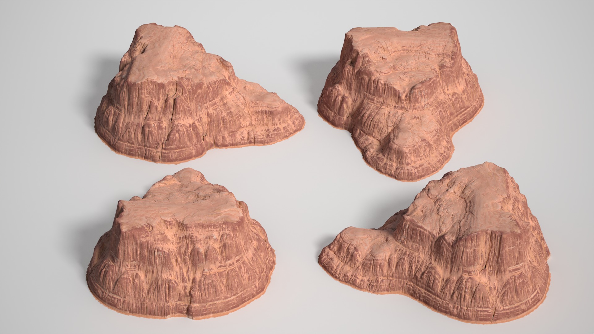 8 Modular Desert Canyons - 241103 Low-poly 3D model_11