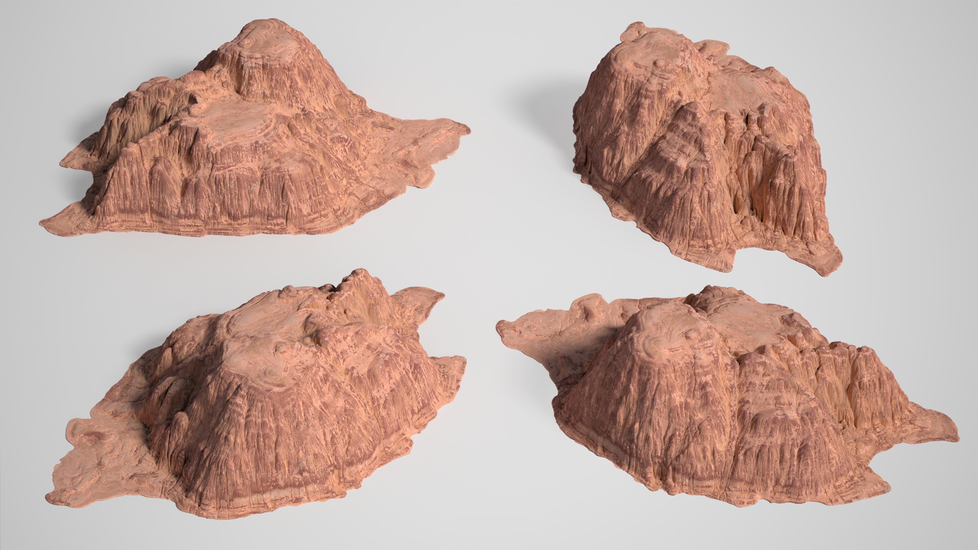 8 Modular Desert Canyons - 241103 Low-poly 3D model_3