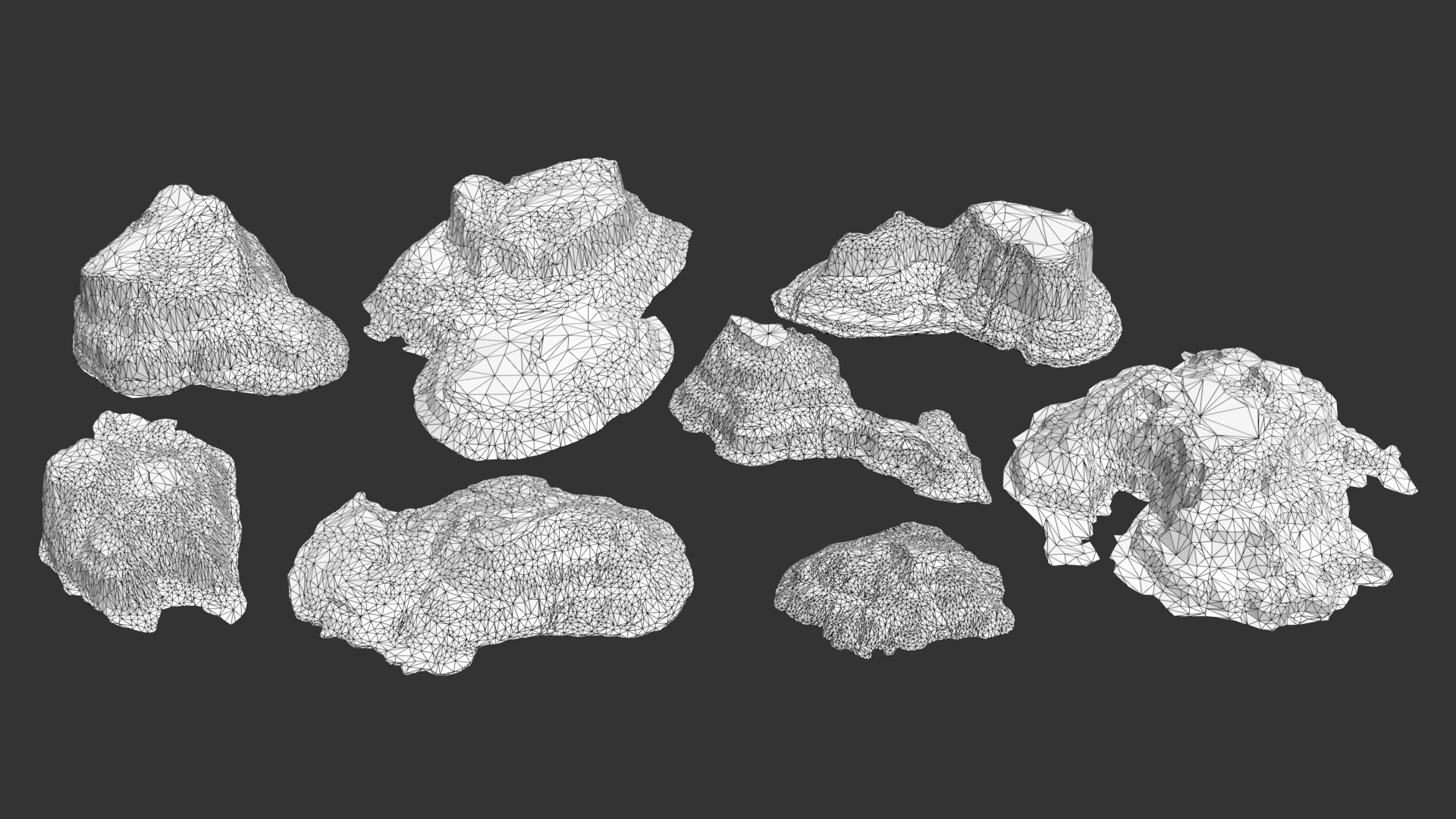 8 Modular Desert Canyons - 241103 Low-poly 3D model_18