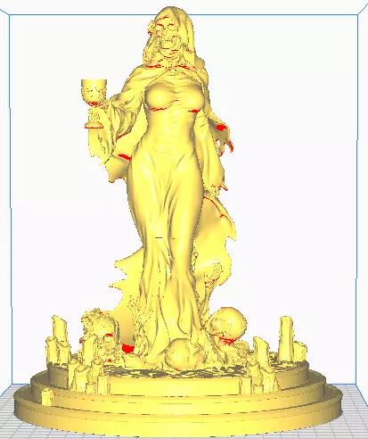 Rosa caveira 3D print model_0