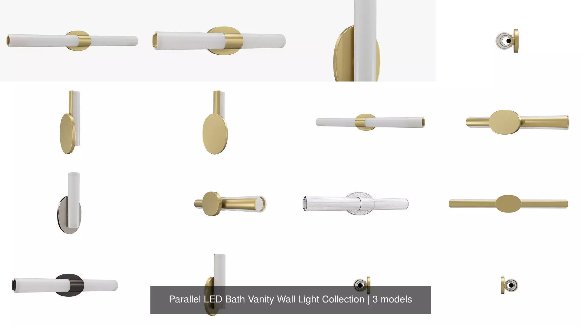 Parallel LED Bath Vanity Wall Light Collection _0