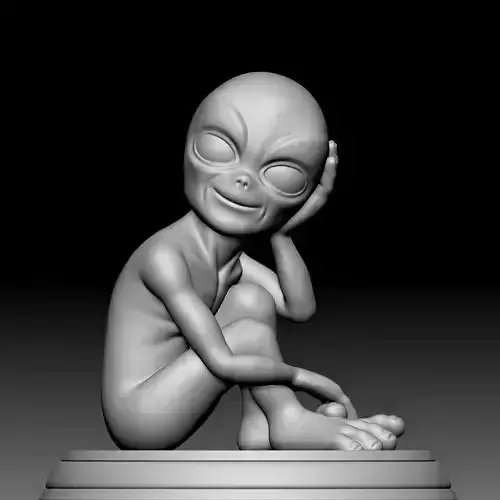 Alien Statue - 040 3D print model