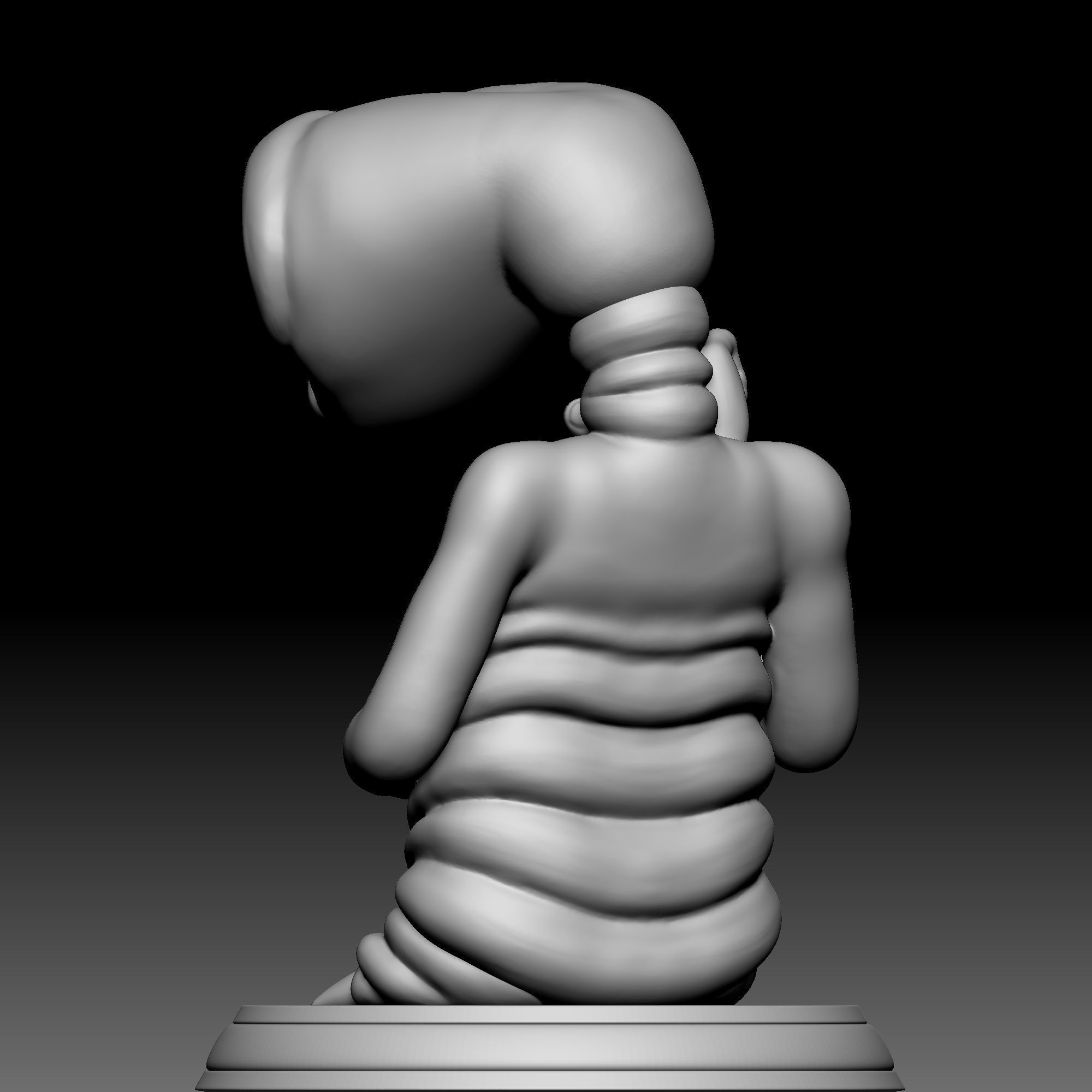 Alien Statue - 080 3D print model_4