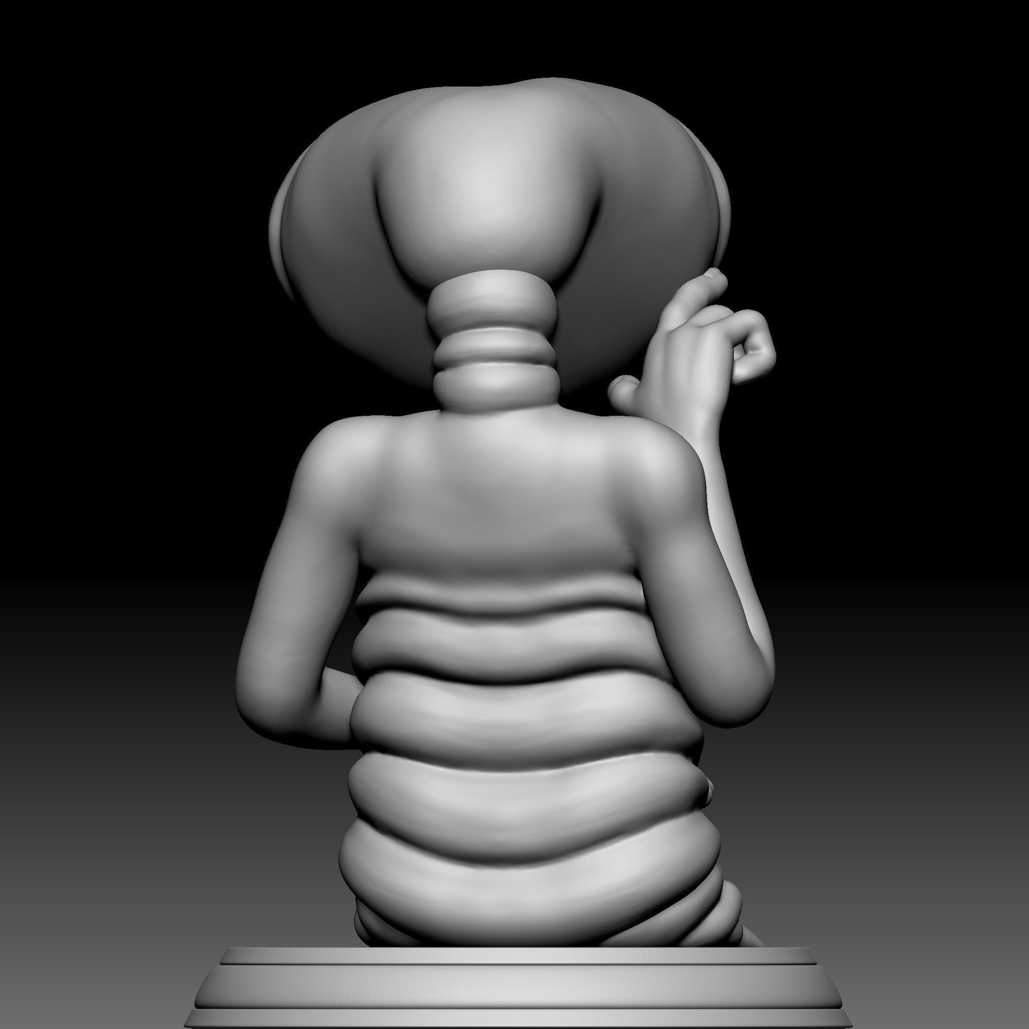 Alien Statue - 080 3D print model_5