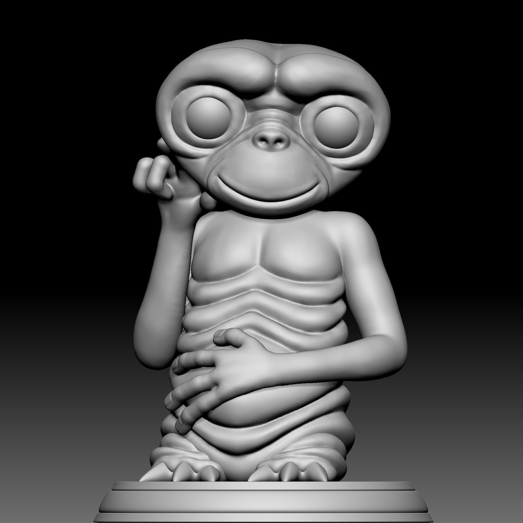 Alien Statue - 080 3D print model_1