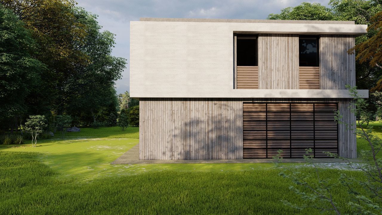 Casa Scene-villa-modern house 3D model_10