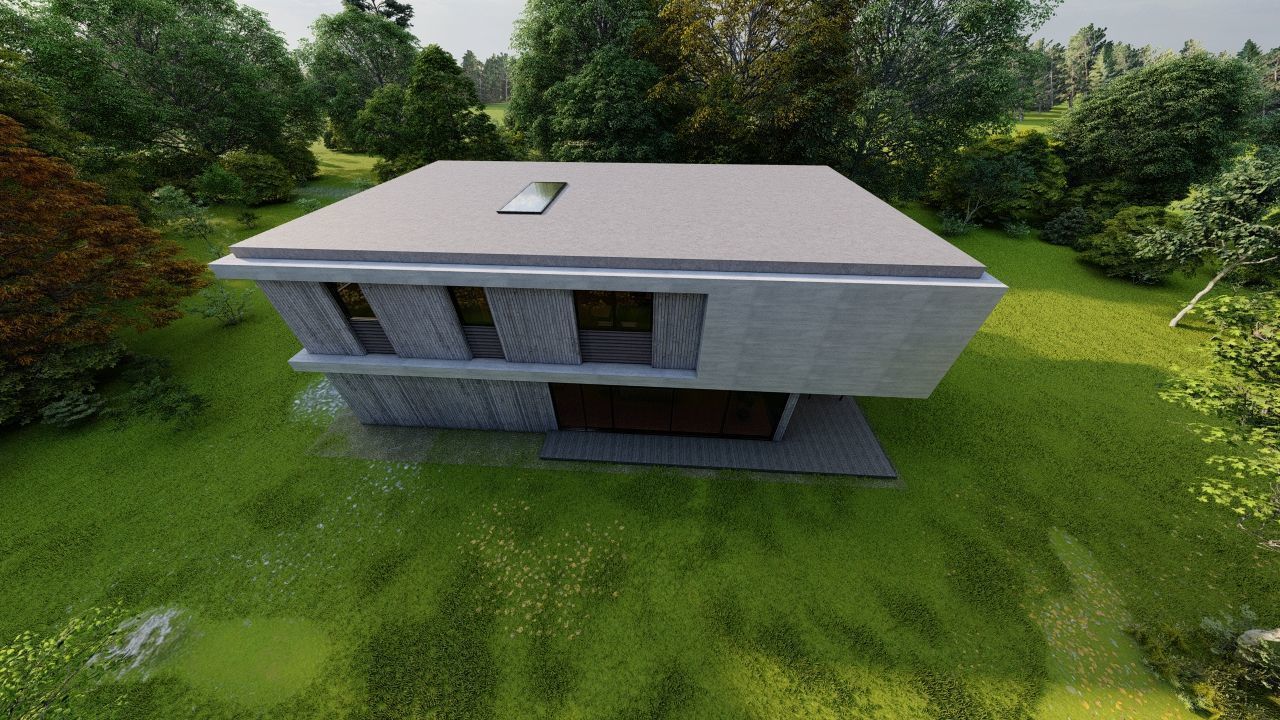 Casa Scene-villa-modern house 3D model_20