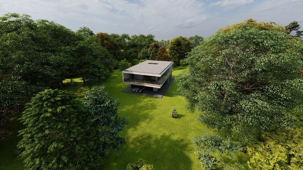 Casa Scene-villa-modern house 3D model_15