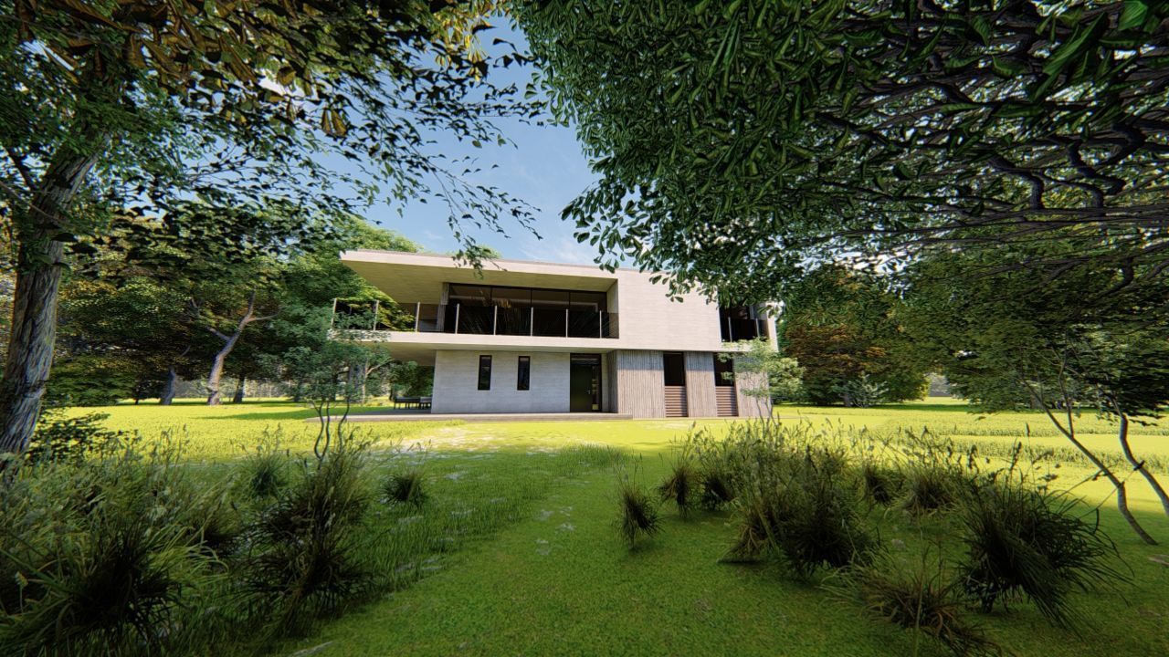 Casa Scene-villa-modern house 3D model_19