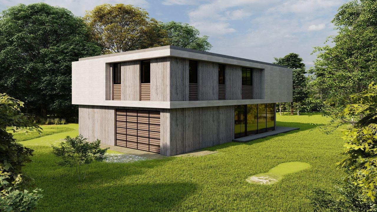 Casa Scene-villa-modern house 3D model_14
