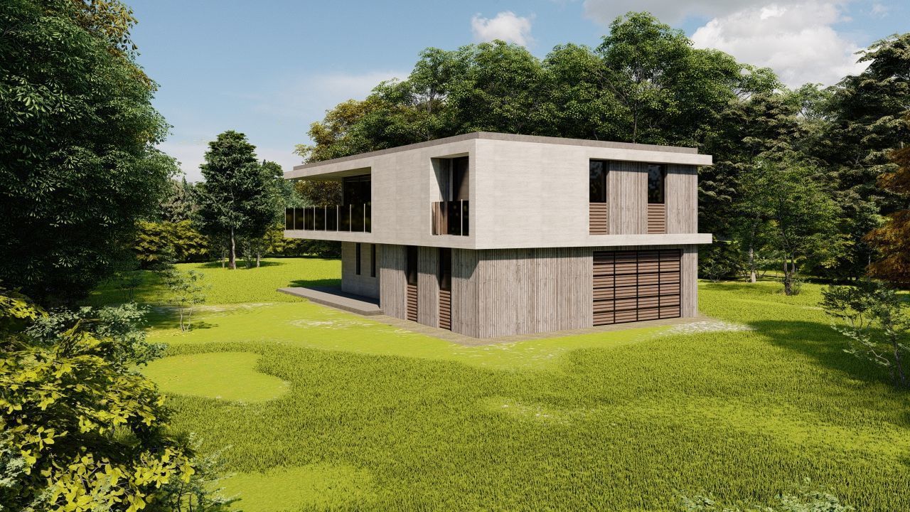 Casa Scene-villa-modern house 3D model_13