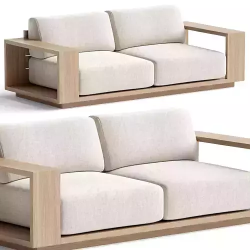 Mallorca Wood Outdoor Sofa
