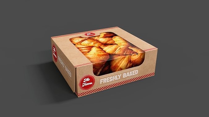 Bread Box Baked  Low-poly 3D model