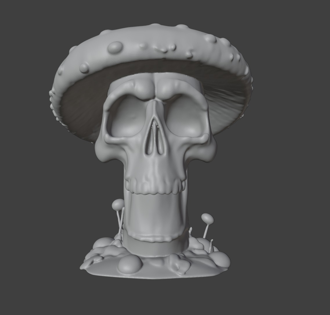 Screaming Toadstool 3D print model_8