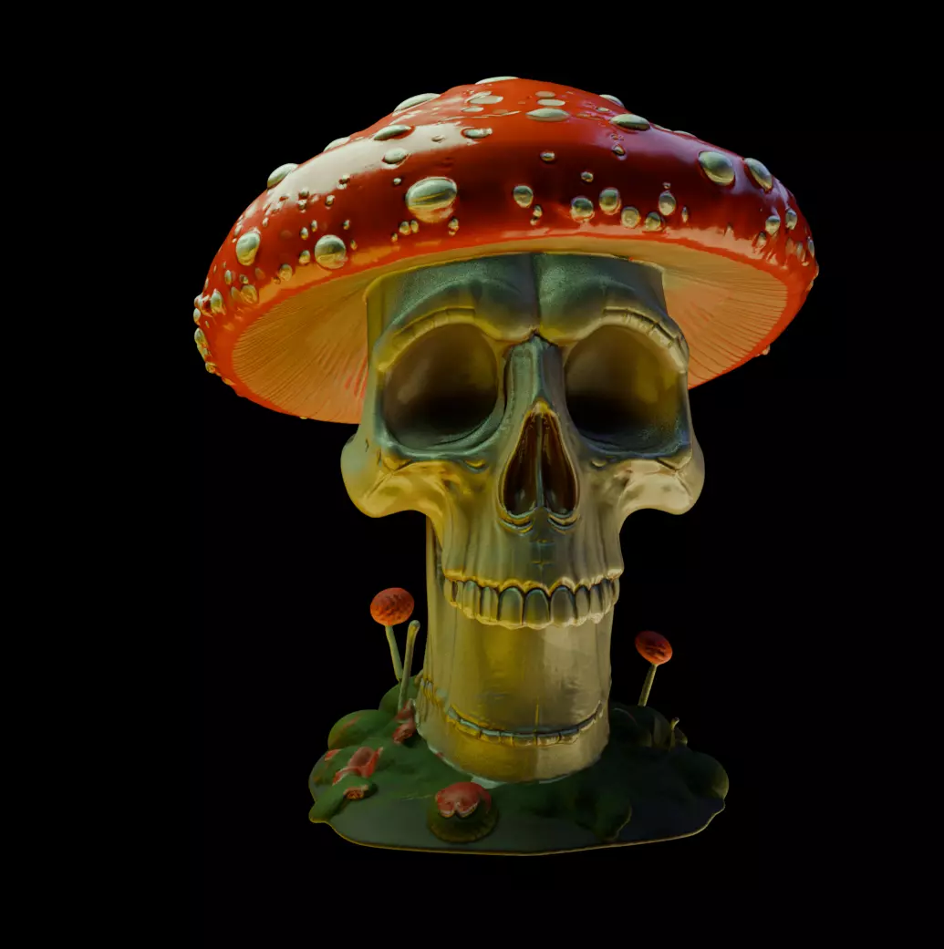 Screaming Toadstool 3D print model_0