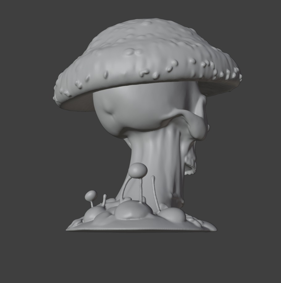 Screaming Toadstool 3D print model_9