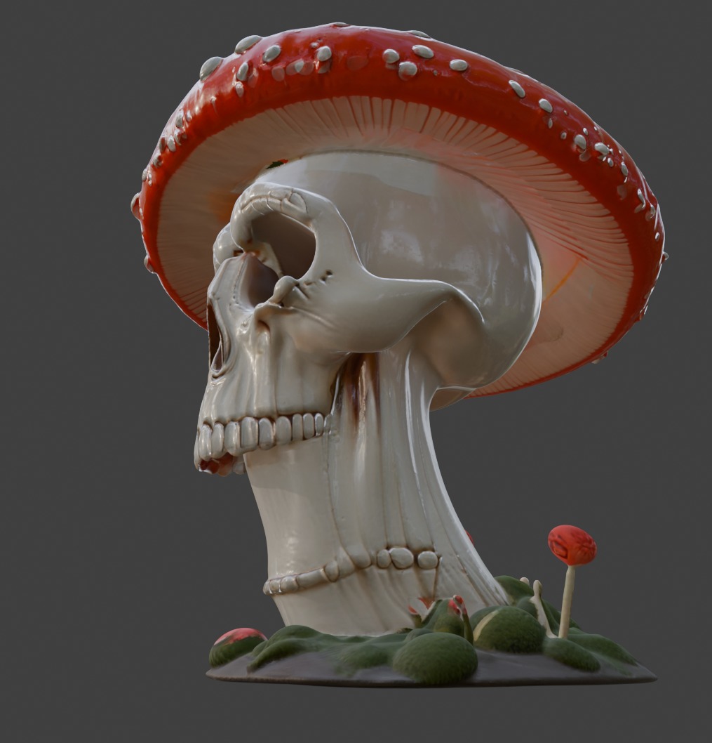Screaming Toadstool 3D print model_12