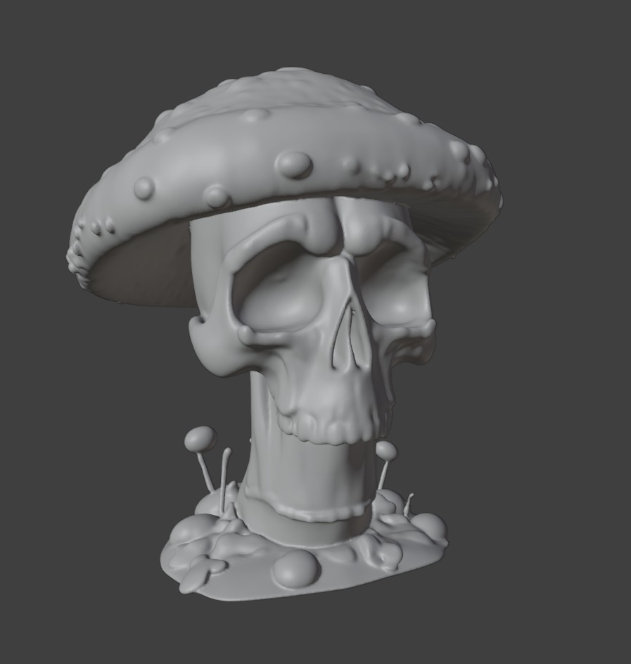 Screaming Toadstool 3D print model_7