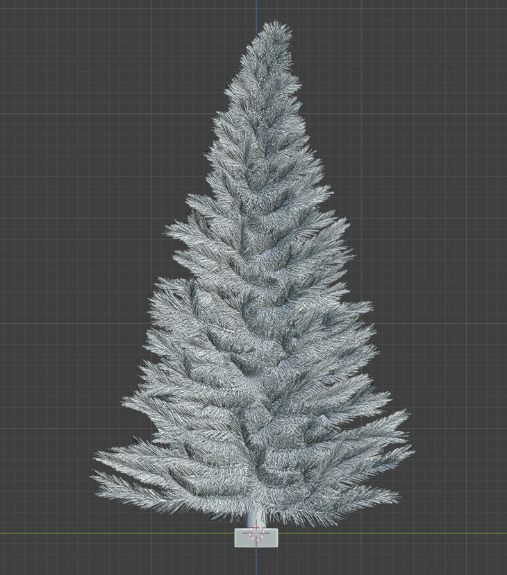 Realistic Christmas Tree with Ornament Set 3D print model_1