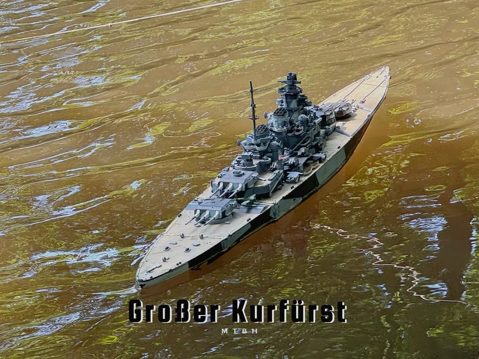 1-350 Grosser Kurfurst Model Battleship Kit 3D print model
