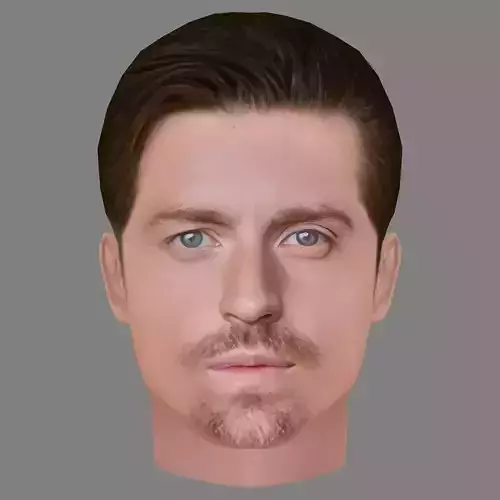 Alfie Stewart Head - Low poly head for game Low-poly 3D model