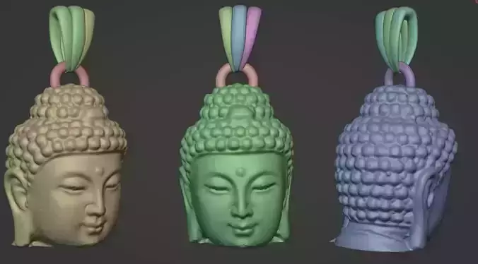 Buddah pendant 3D print model
