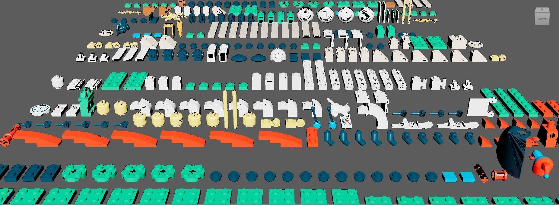 PixelBricks3D - Lego  Winter Village Toy Shop  3D print model_1