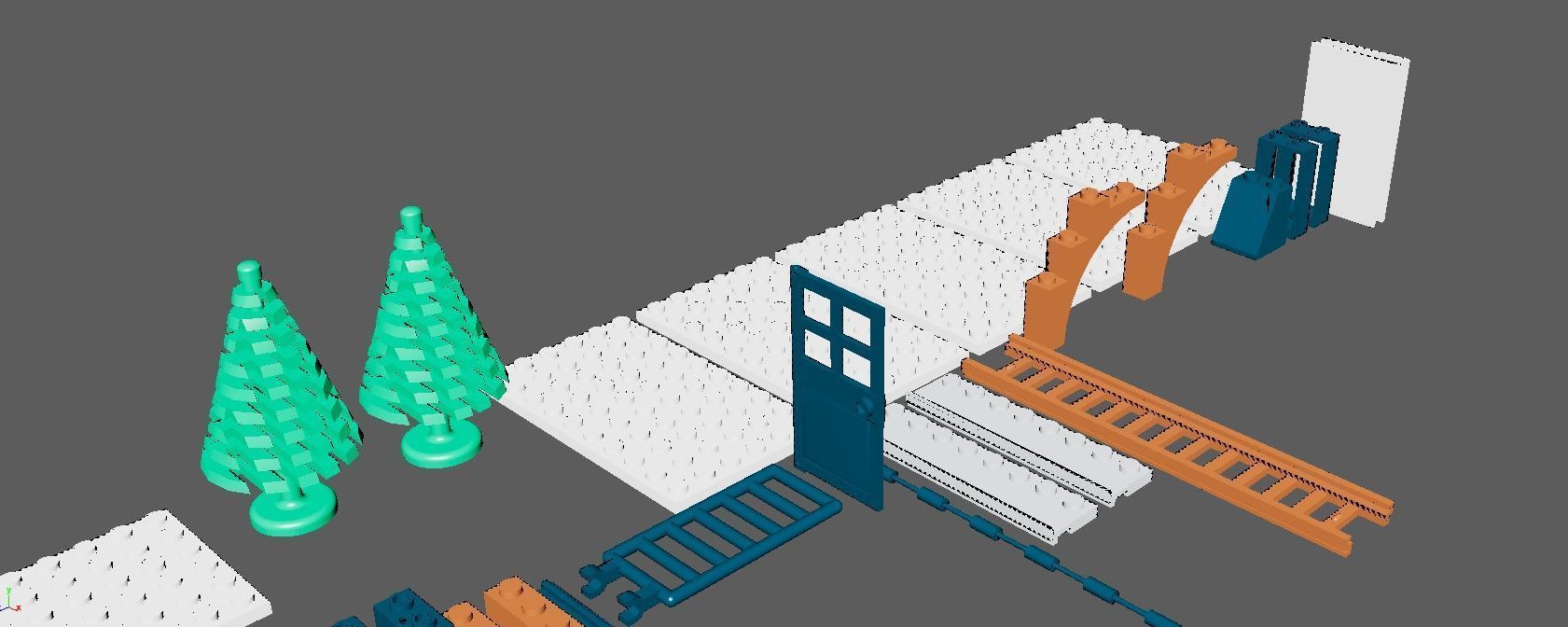 PixelBricks3D - Lego  Winter Village Toy Shop  3D print model_14