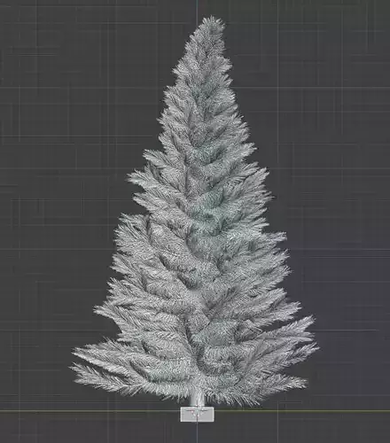 Realistic Christmas Tree 3D Model 3D print model