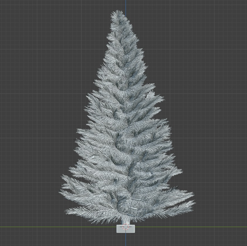 Realistic Christmas Tree 3D Model 3D print model_2