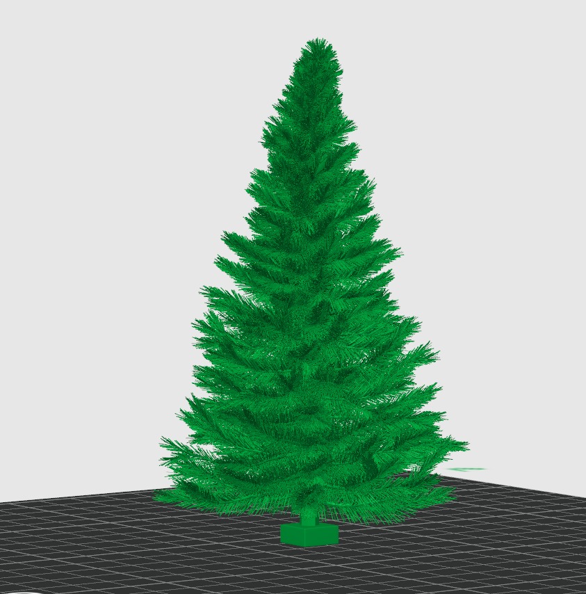 Realistic Christmas Tree 3D Model 3D print model_6