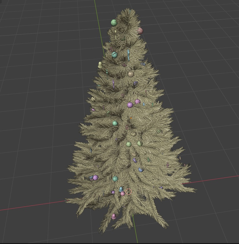 Realistic Christmas Tree 3D Model 3D print model_5
