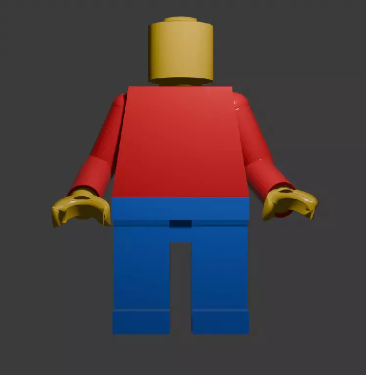 Lego minifigur 3D model_0