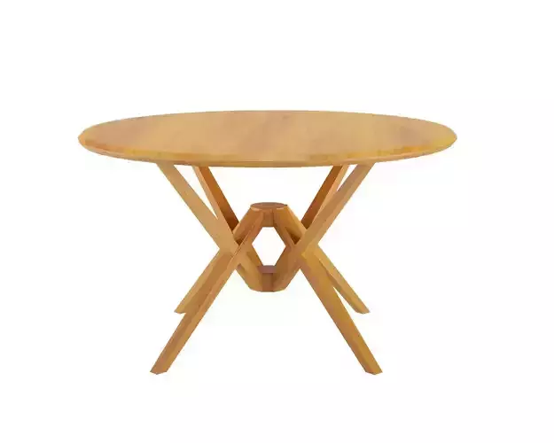 Copeland Furniture Exeter Round Glass Top Table 3D model