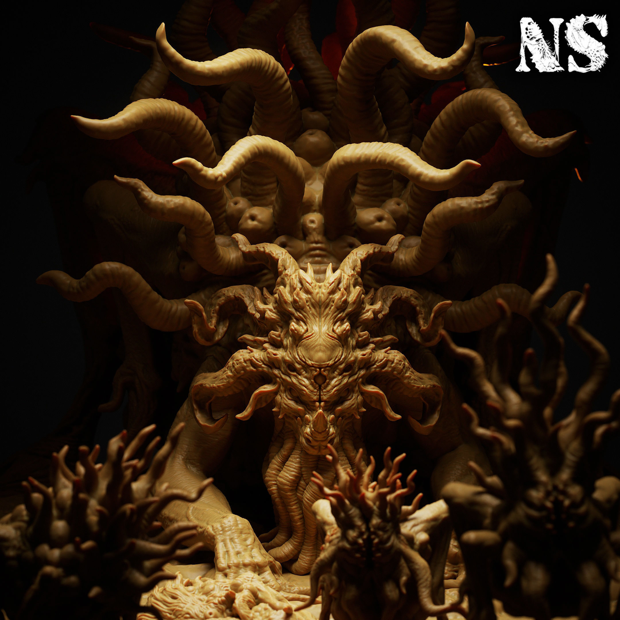 Shub Niggurath The Black Goat of the Woods with a Thousand Young 3D print model_1