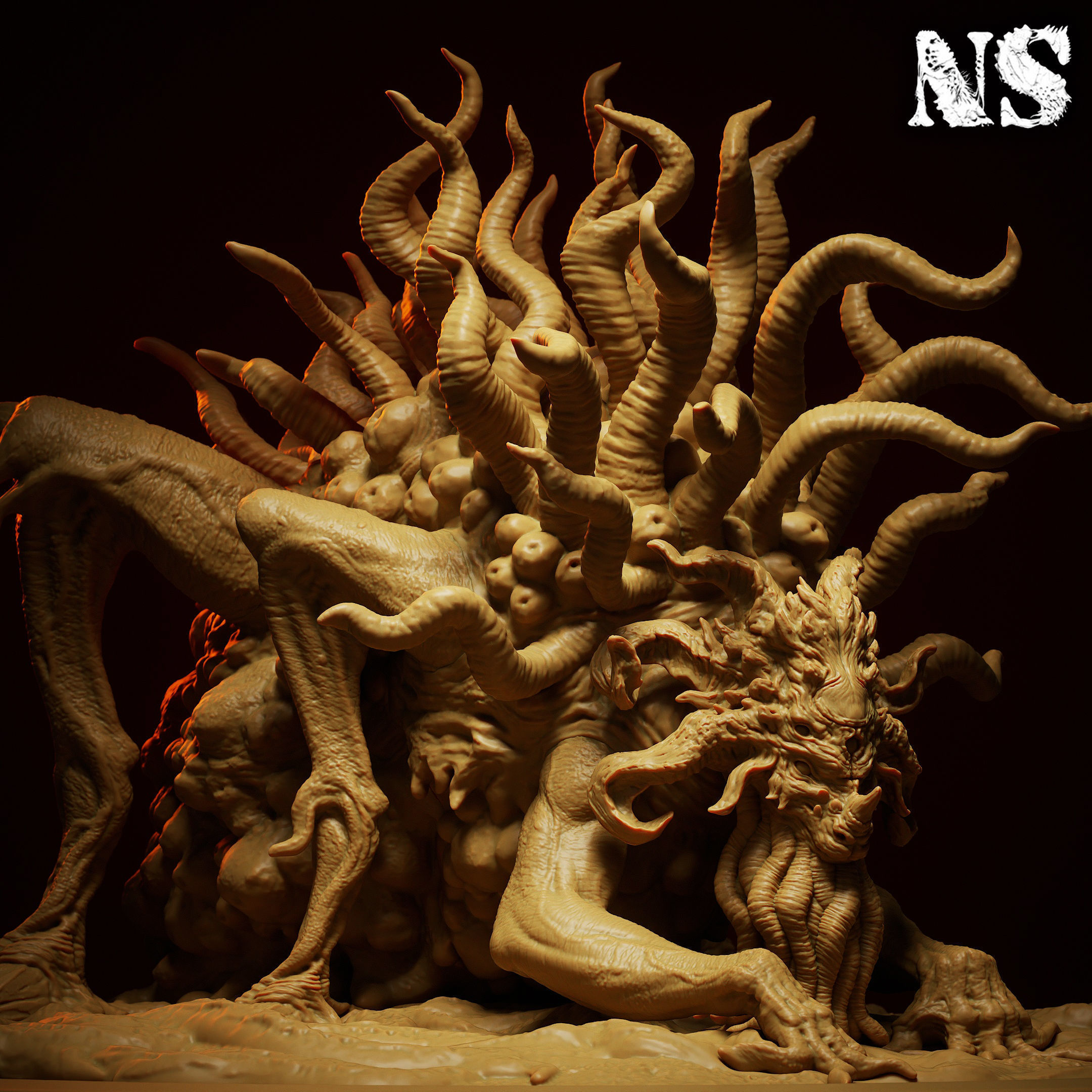 Shub Niggurath The Black Goat of the Woods with a Thousand Young 3D print model_3