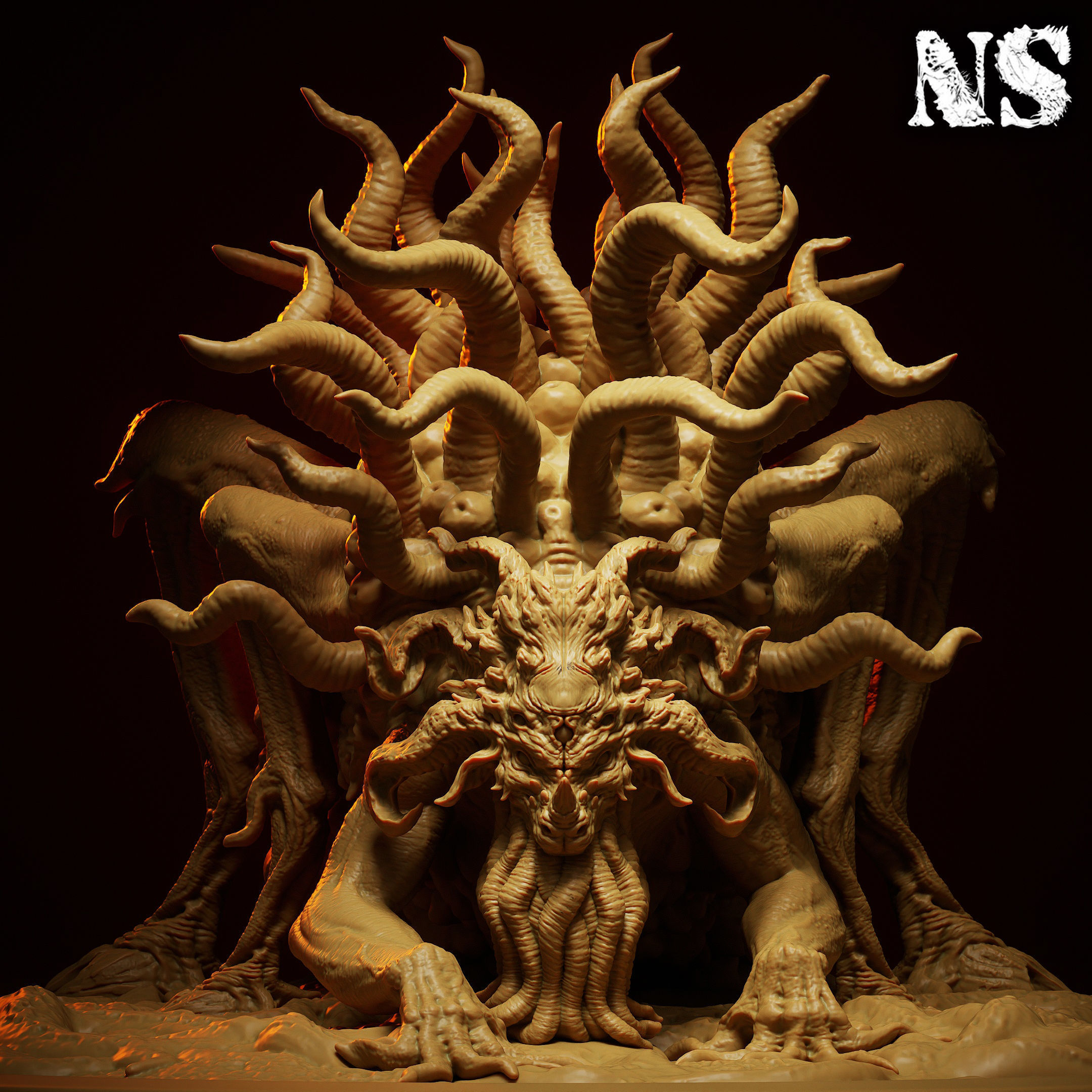 Shub Niggurath The Black Goat of the Woods with a Thousand Young 3D print model_2