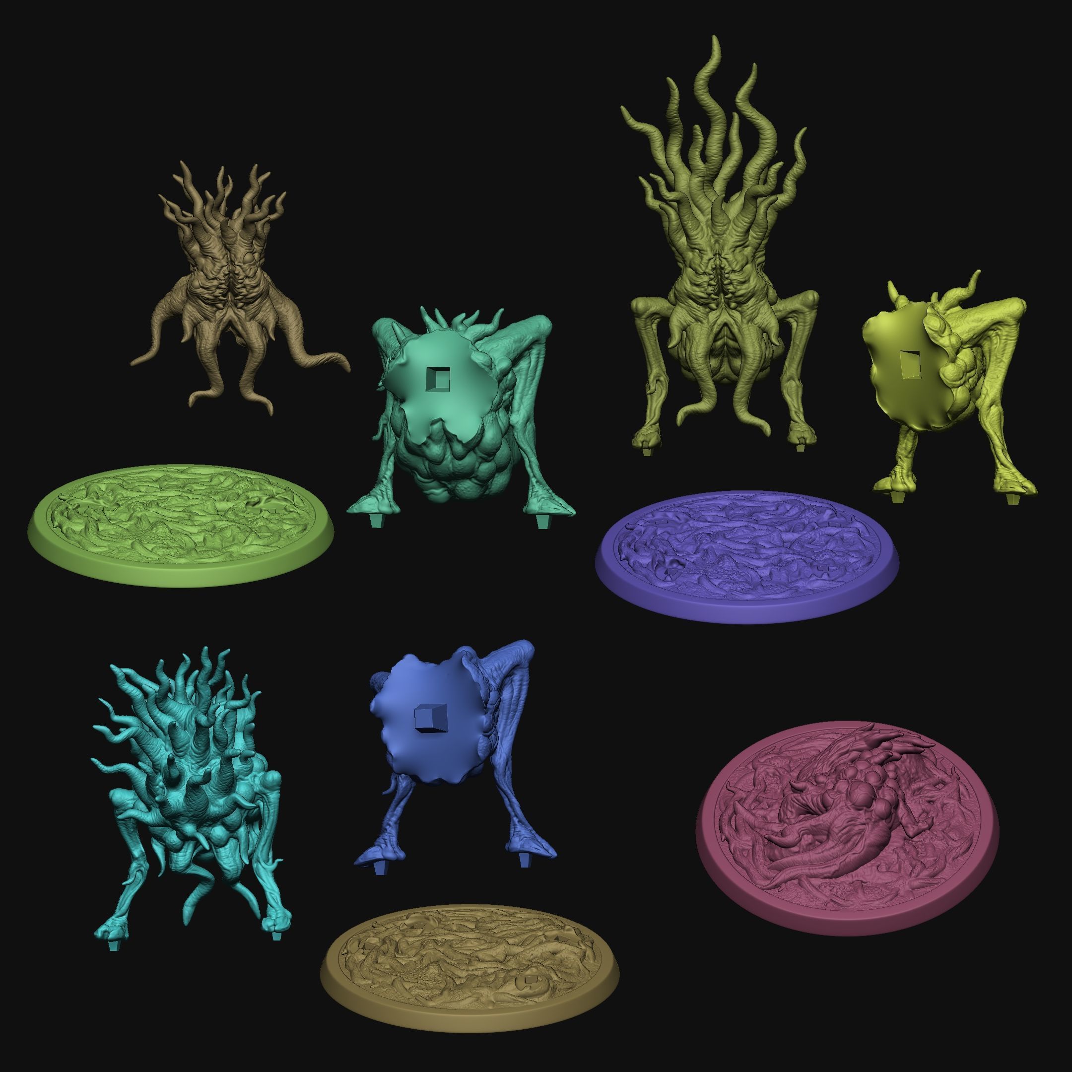 Shub Niggurath The Black Goat of the Woods with a Thousand Young 3D print model_17