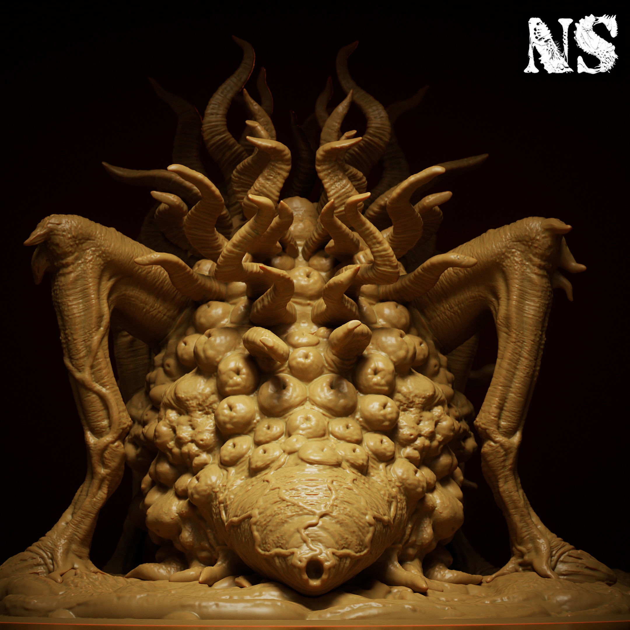 Shub Niggurath The Black Goat of the Woods with a Thousand Young 3D print model_4