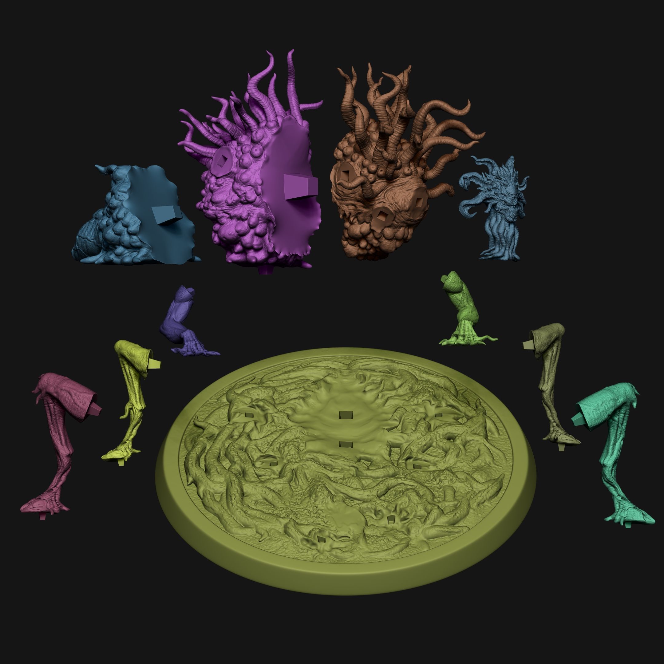 Shub Niggurath The Black Goat of the Woods with a Thousand Young 3D print model_16