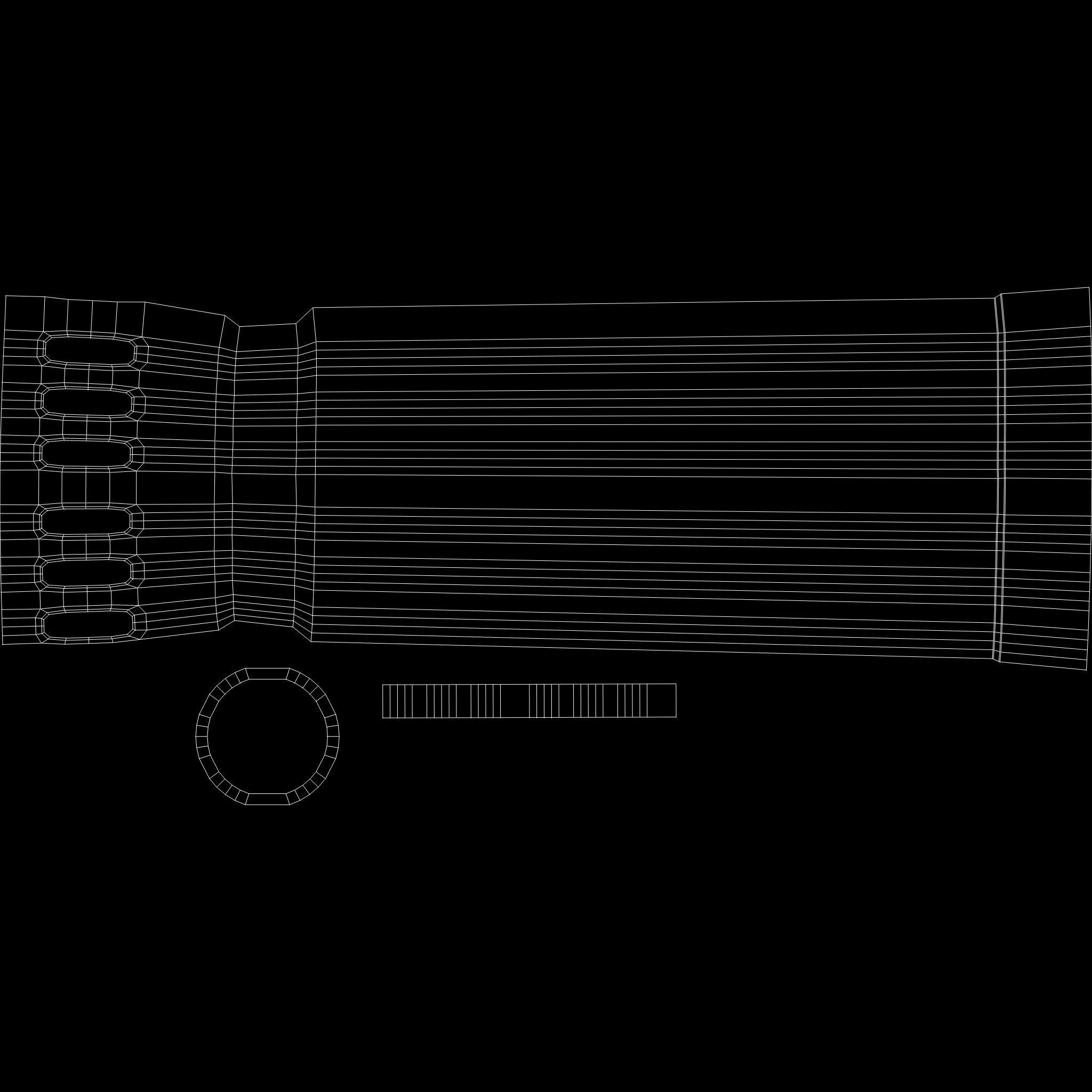 M416 Game Ready Low-poly 3D model_8