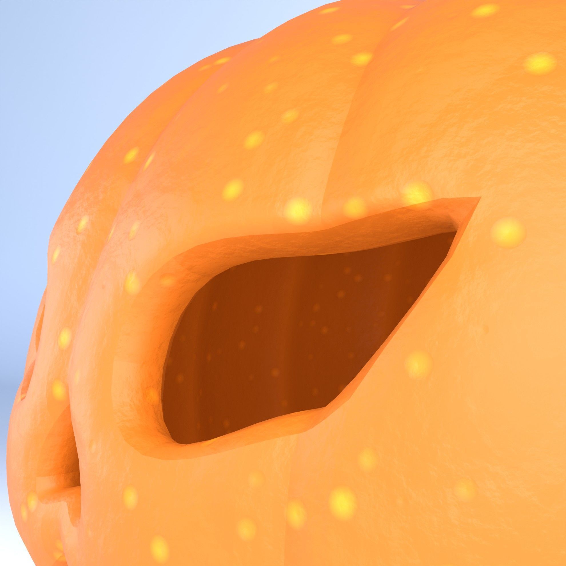 Halloween pumpkin 3D model_6