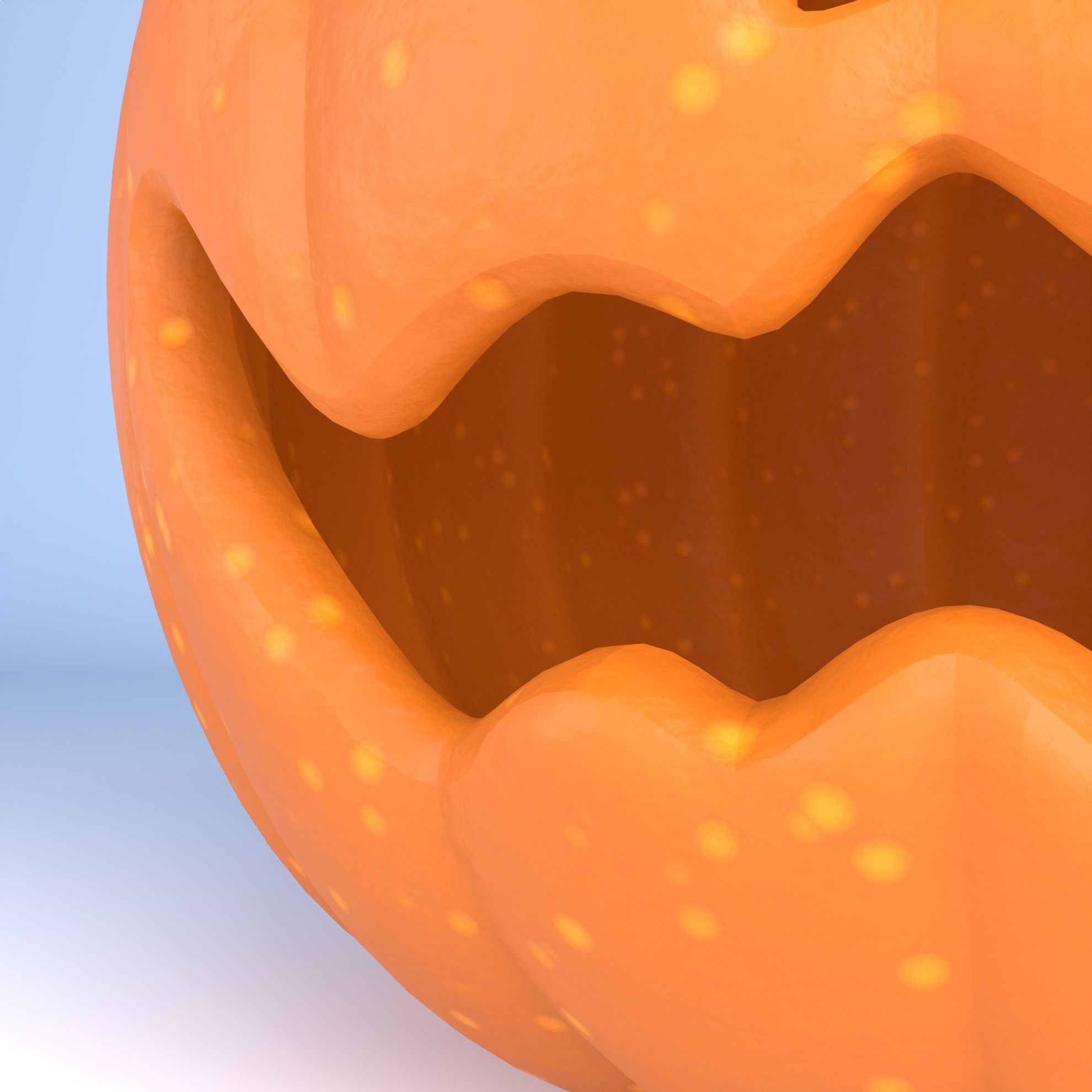 Halloween pumpkin 3D model_5