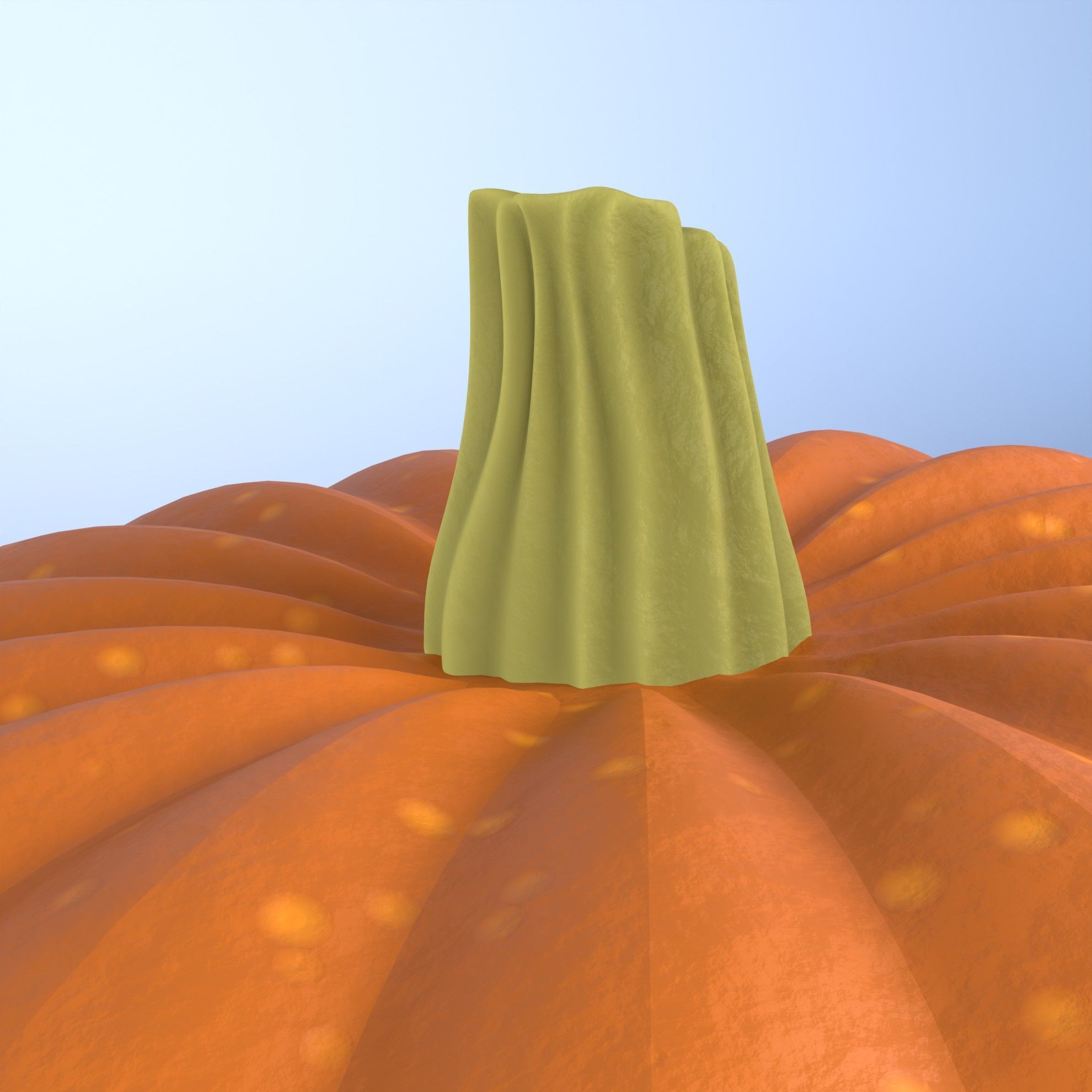 Halloween pumpkin 3D model_3