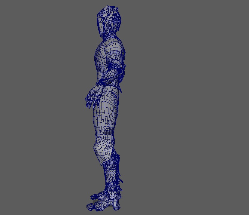 Sci-fi Robot Warrior Rigged GameReady Low-poly 3D model_18